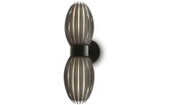 Tentacle Duo Vägglampa 34cm Svart/Rökfärgad