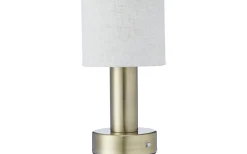Tiara Uppladdningsbar Bordslampa 24cm LED CCT Antikmässing