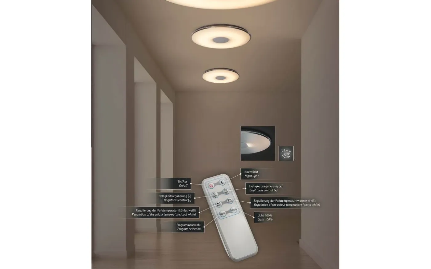 Tokyo Plafond LED vit