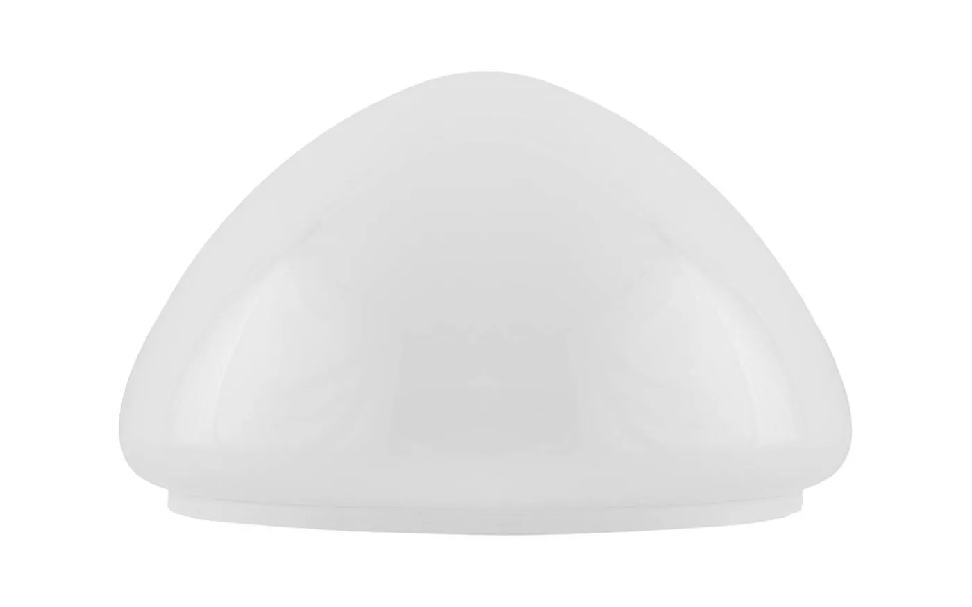 Toppig bordlampskärm 200 - Vitt överfångsglas