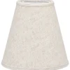 Toppringskärm E14 Ø15cm Lin Ljus Beige