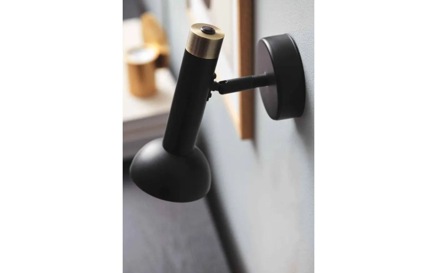 Torch Vägglampa Svart/Mässing