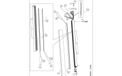 Toretta Vägglampa 60cm LED 4000K 14W Nickel IP44