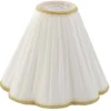 Torino Plisserad Toppringskärm Ø25cm Offwhite