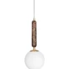 Torrano Fönsterlampa 15cm E14 Brun/Opalvit