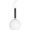 Torrano Taklampa 30cm E14 Svart/Opalvit