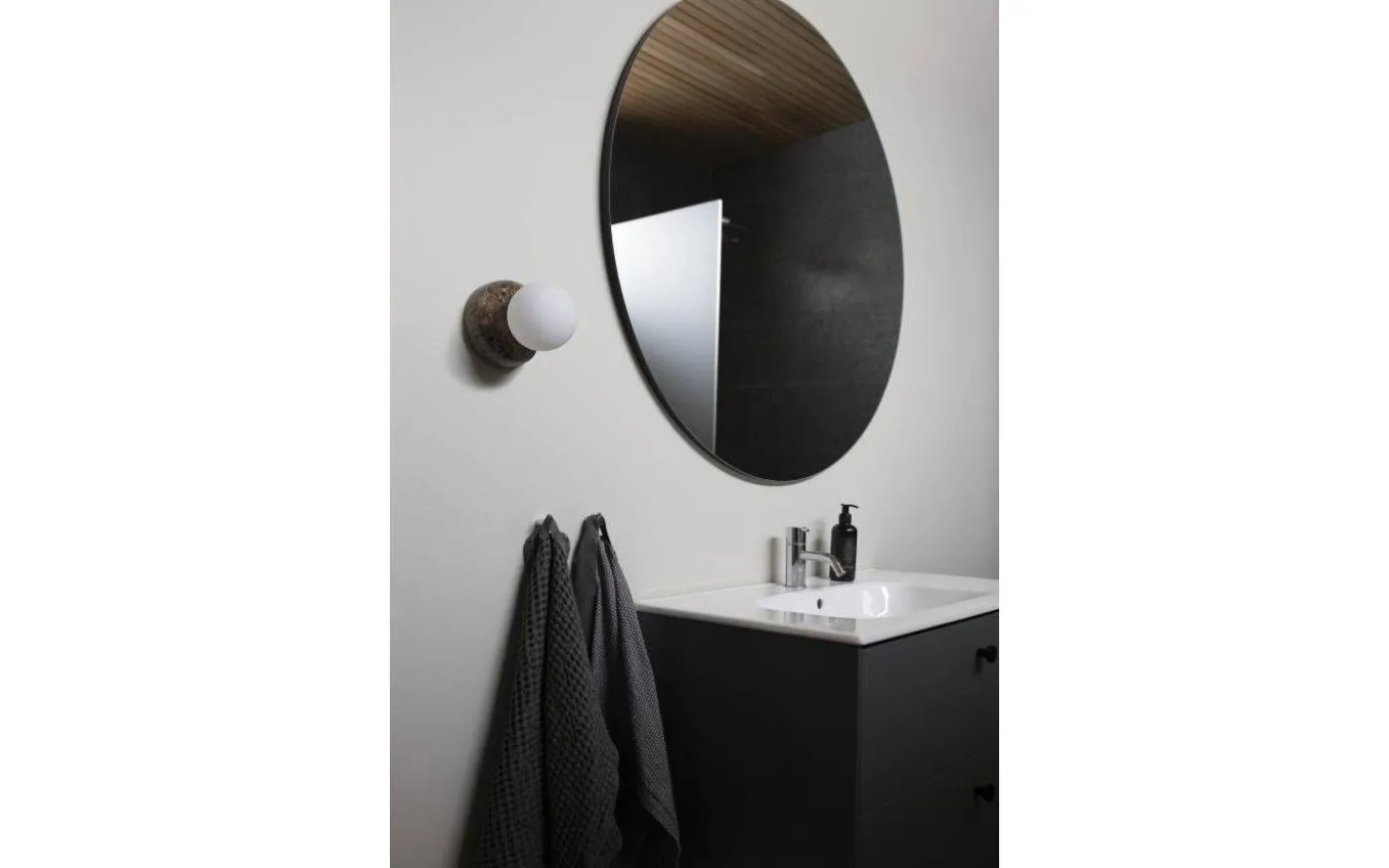 Torrano Vägglampa/Plafond 13cm IP44 Brun