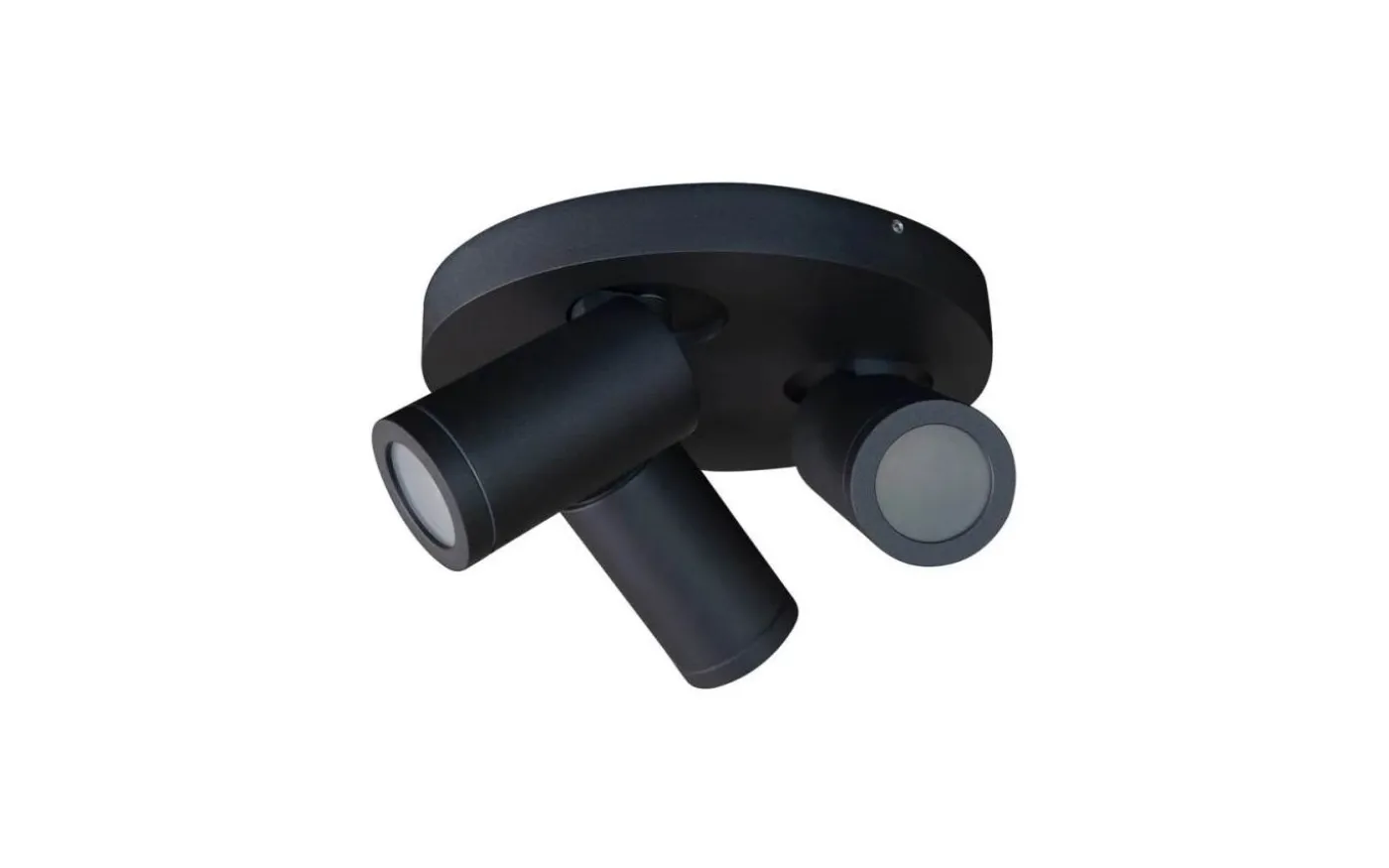 Torsö Takspotlight Ø25cm Svart IP44