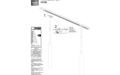 Trackline Peg Pendel 4cm LED 5W 3000K Stål