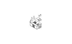 Transformator LED Plugin 12V DC Max 6W med plint Svart