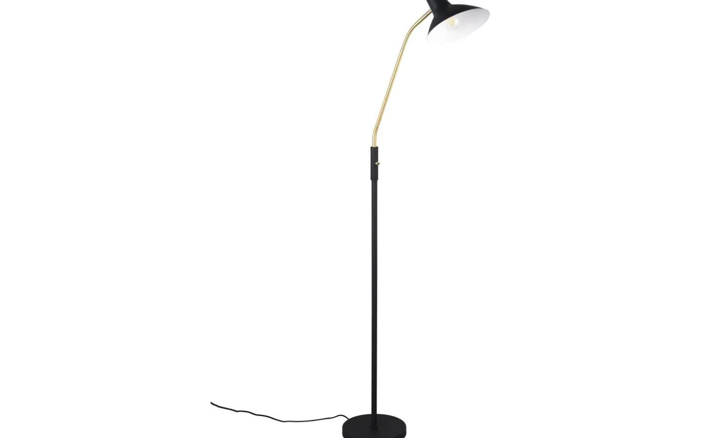 Traveller Golvlampa E27 mattsvart/mattmässing