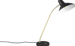 Traveller Skrivbordslampa E27 mattsvart/mattmässing