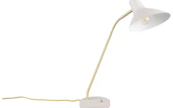 Traveller Skrivbordslampa E27 varmgrå/matt mässing