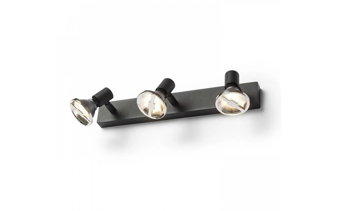Trica III Takspotlight 3L Svart