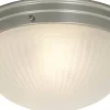 Trind Plafond 24cm Silver/Frostat glas