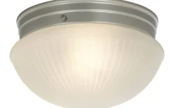 Trind Plafond 24cm Silver/Frostat glas