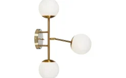 Trinity Vägglampa 3L 60cm Mässing/Vit