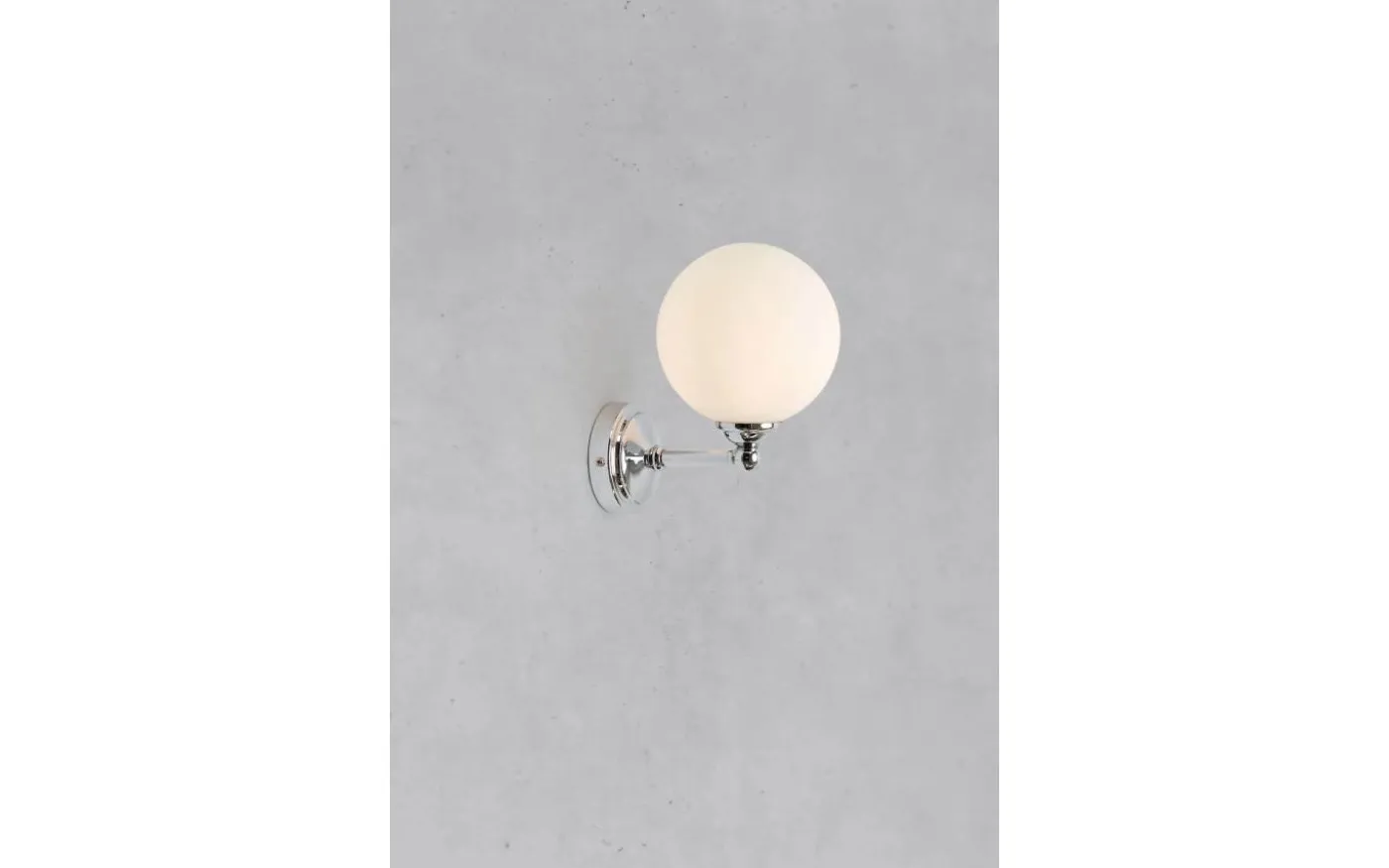 Tropea Vägglampa Vit/Krom IP44