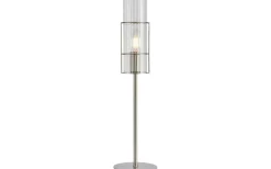 Tubo Bordslampa 50cm Satin Nickel/Klar