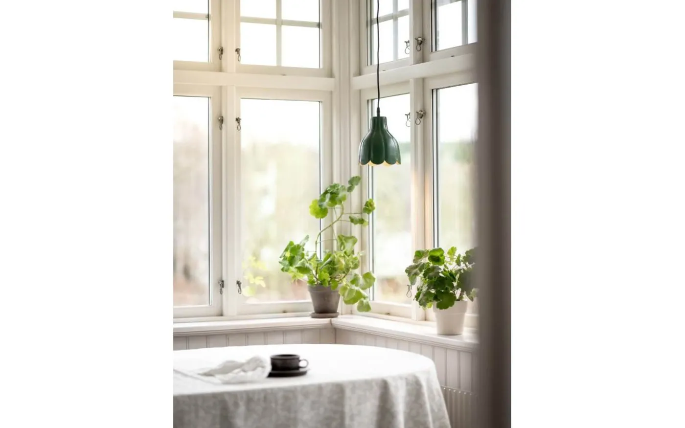 Tulippa Fönsterlampa Ø17cm Grön