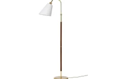 Tullgarn Golvfot 148cm Mässing/Valnöt
