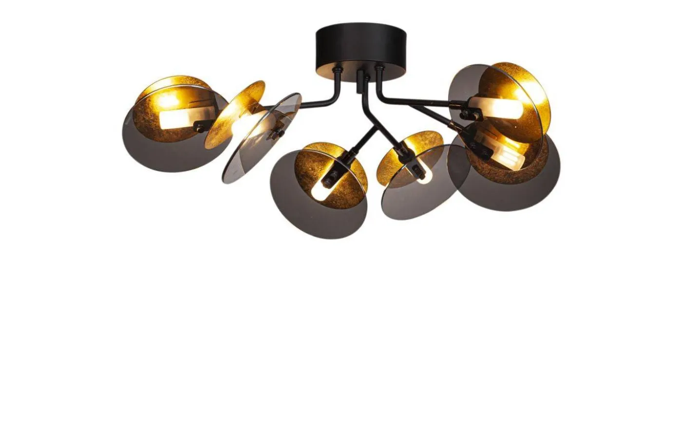 Turno Plafond Ø66cm Svart/Guld
