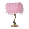 Tutto Bordslampa Fjädrar 47cm Rosa