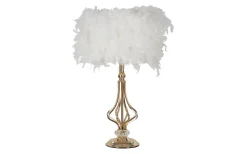 Tutto Bordslampa Fjädrar 54cm Vit
