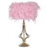 Tutto Bordslampa Fjädrar 54cm Rosa