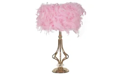 Tutto Bordslampa Fjädrar 54cm Rosa
