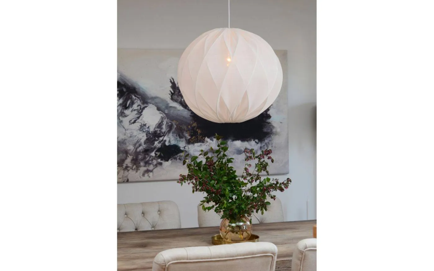 Twister Lampskärm 50cm Stretch Vit