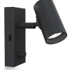 Tyson Vägglampa USB Vänster Svart