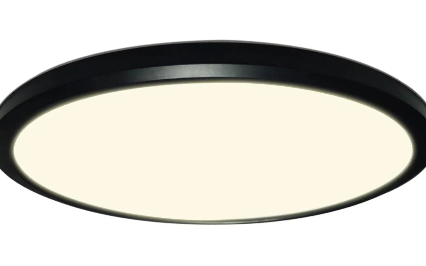 Ultra Light Plafond Ø30cm LED 3-Steg DIM Minne 3000K 1600lm 18W(150W) Svart IP54