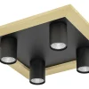 Valcasotto Plafond 37cm Svart/Natur