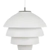 Valencia Taklampa 42cm Vit/Krom
