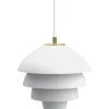 Valencia Taklampa 32cm Vit/Mässing