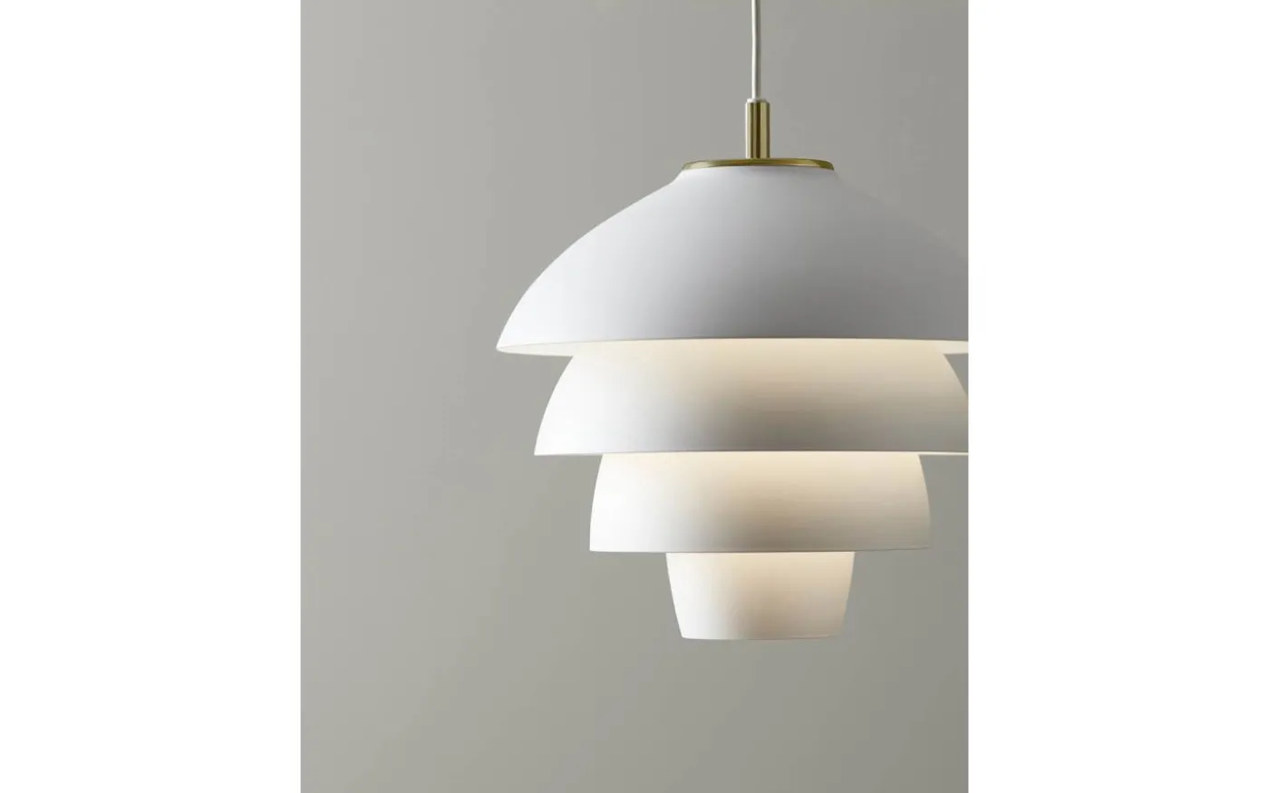 Valencia Taklampa 32cm Vit/Mässing