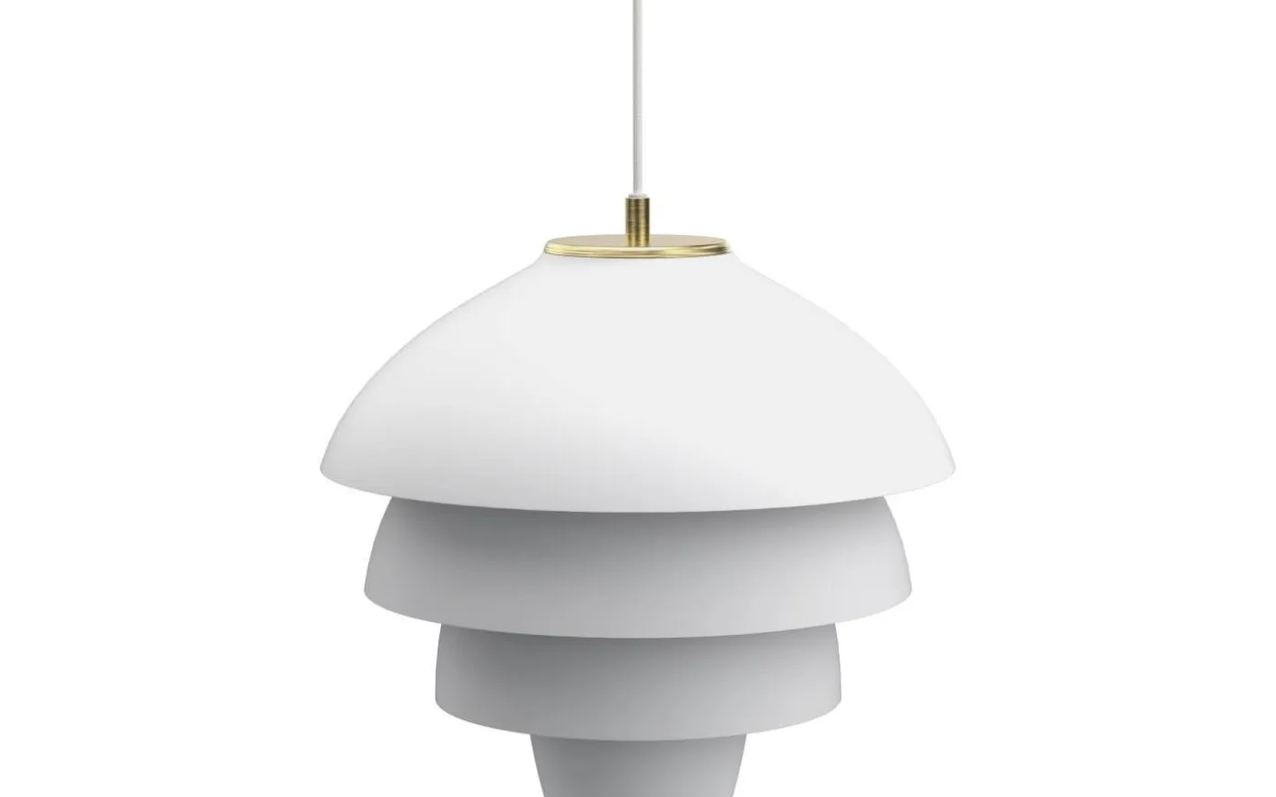 Valencia Taklampa 42cm Vit/Mässing