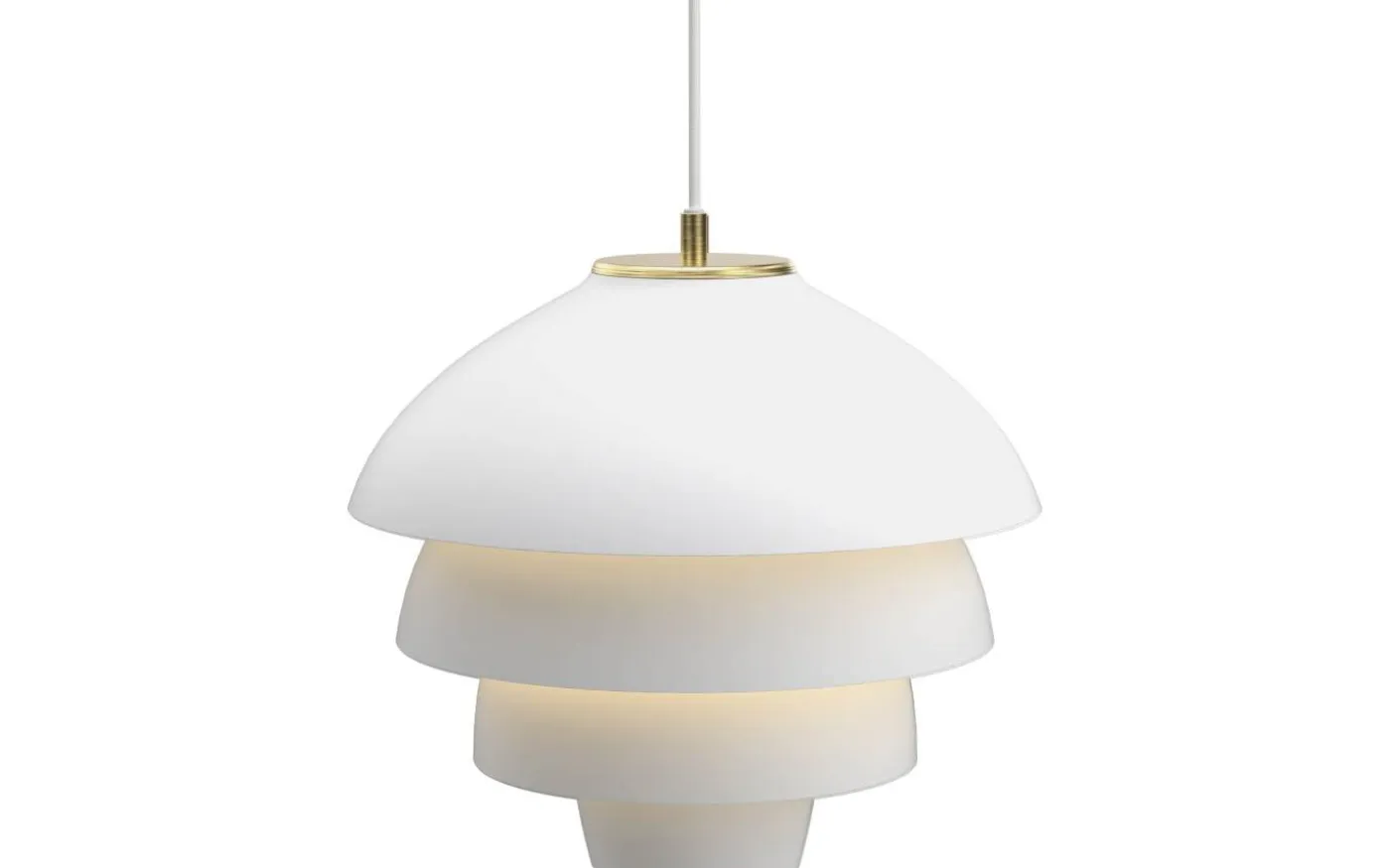 Valencia Taklampa 42cm Vit/Mässing