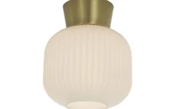 Vanja Plafond 20cm Vit/Matt Mässing