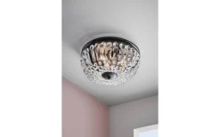 Vasa Kristallplafond 3L 30cm Svart