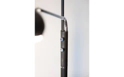Vegas Golvlampa 180cm LED 3000K 20W+5W Dimbar Svart/Krom