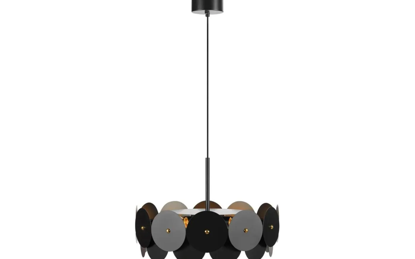 Vegas Taklampa 3L 53cm Svart/Mässing