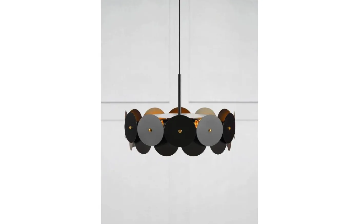 Vegas Taklampa 3L 53cm Svart/Mässing