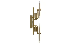 Venedig Vägglampa Glas 52cm Guld