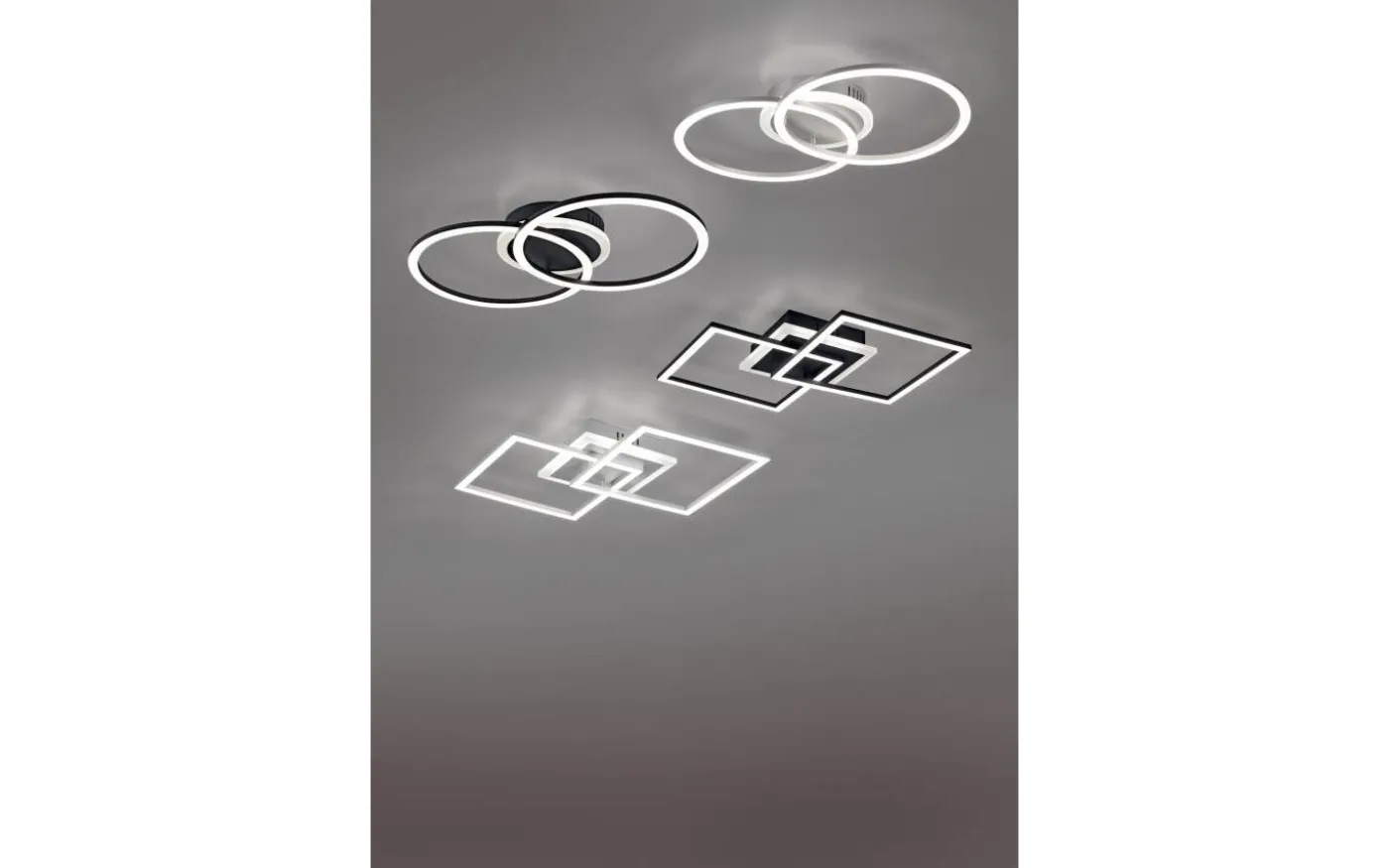 Venida Plafond LED fyrkantig svart
