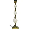 Verona Lampfot 53cm Vit Marmor/Antik Mässing