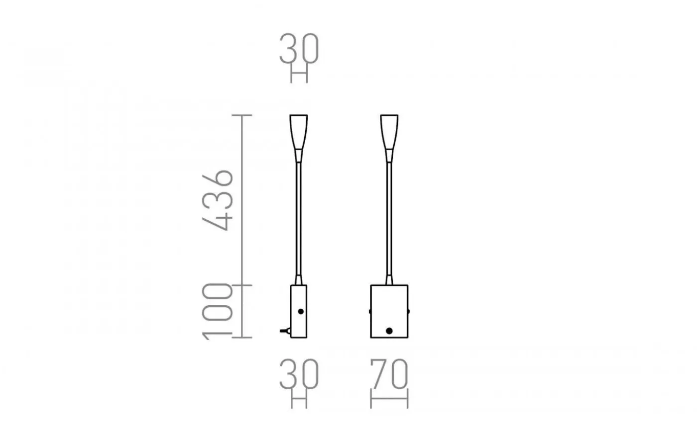 Versa Vägglampa / Läslampa LED