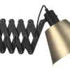 Vintage Vägglampa Svart/Antikmässing