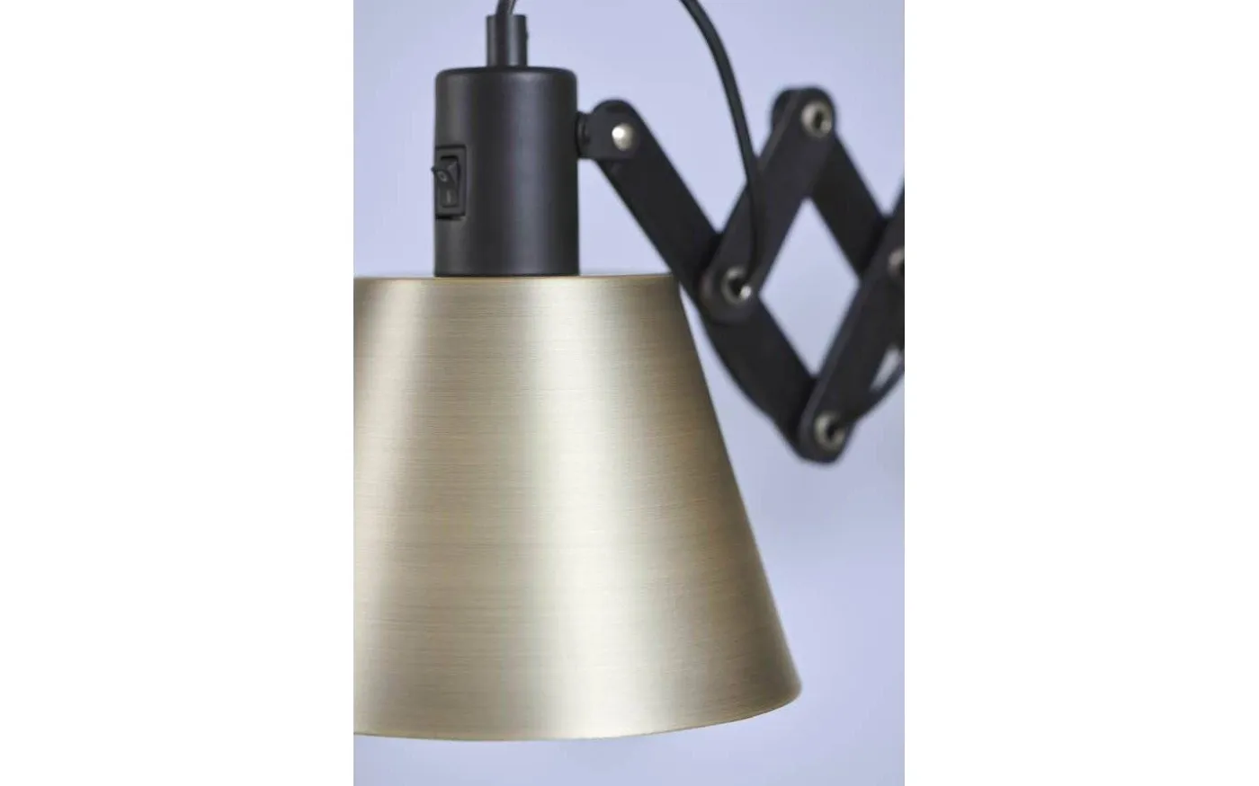 Vintage Vägglampa Svart/Antikmässing